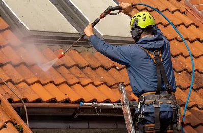 Démoussage et hydrofuge de toiture à Villarodin-Bourget